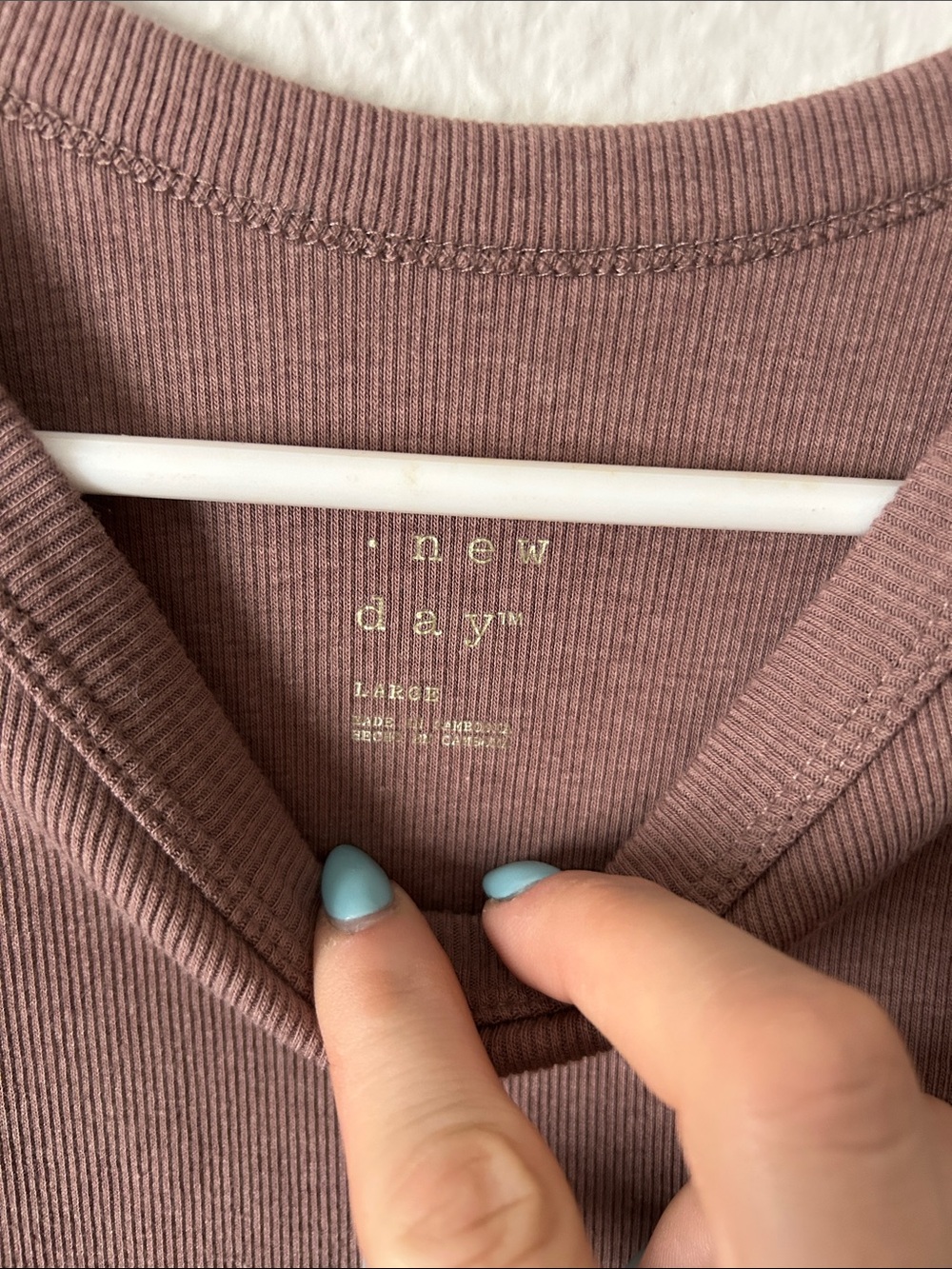 Target Mauve-Brown Ribbed Tank Top - Picture 2 of 4